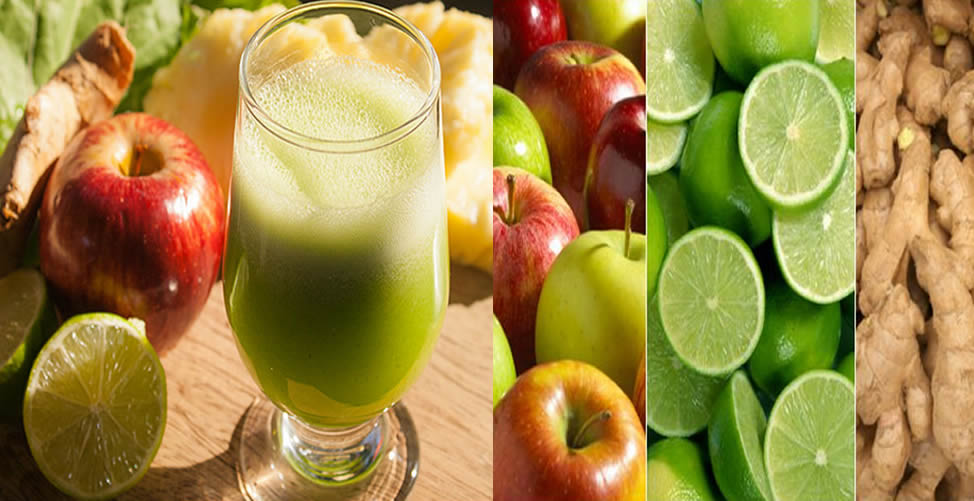 benefícios do suco de maçã com limão