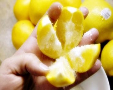 limão recheado com sal
